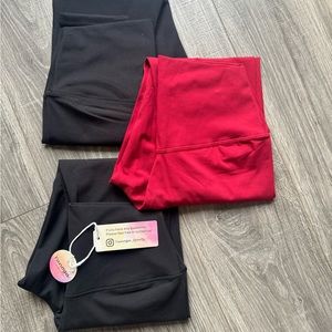 NEW- Yunoga Joggers Sz L  3 for 1 🖤♥️🖤